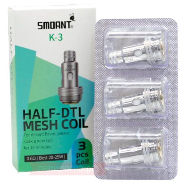 Испаритель Smoant K-3 Dual Mesh Coil 0.6 Ом